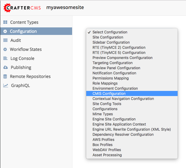 Configurations - Open CMIS Configuration