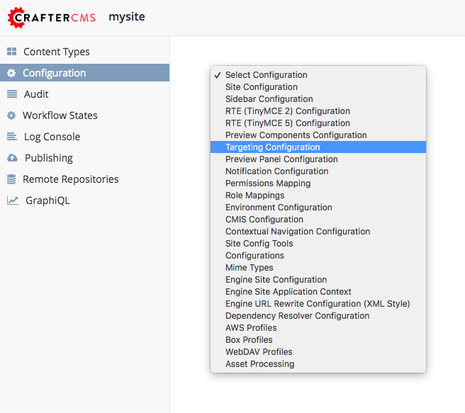 Configurations - Open Targeting Configuration