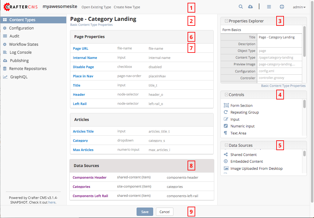 Content Type Editor