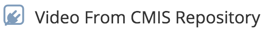 Form Data Sources - CMIS Video From Repository