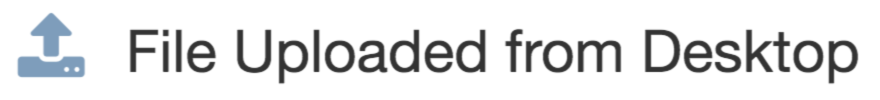 Form Data Sources - File Uploaded From Desktop