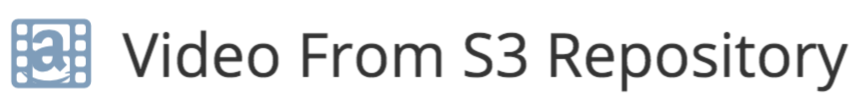 Form Data Sources - S3 Video Repo