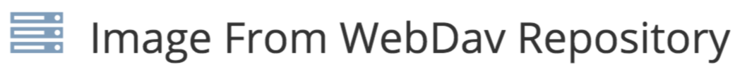 Form Data Sources - WebDAV Image Repo