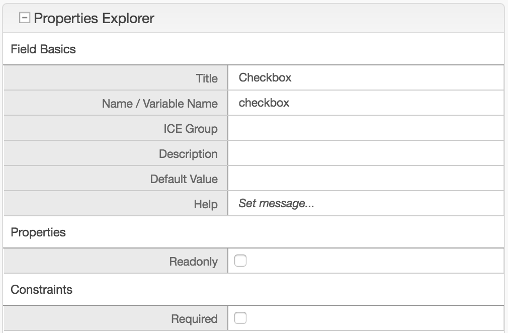 Form Control Checkbox