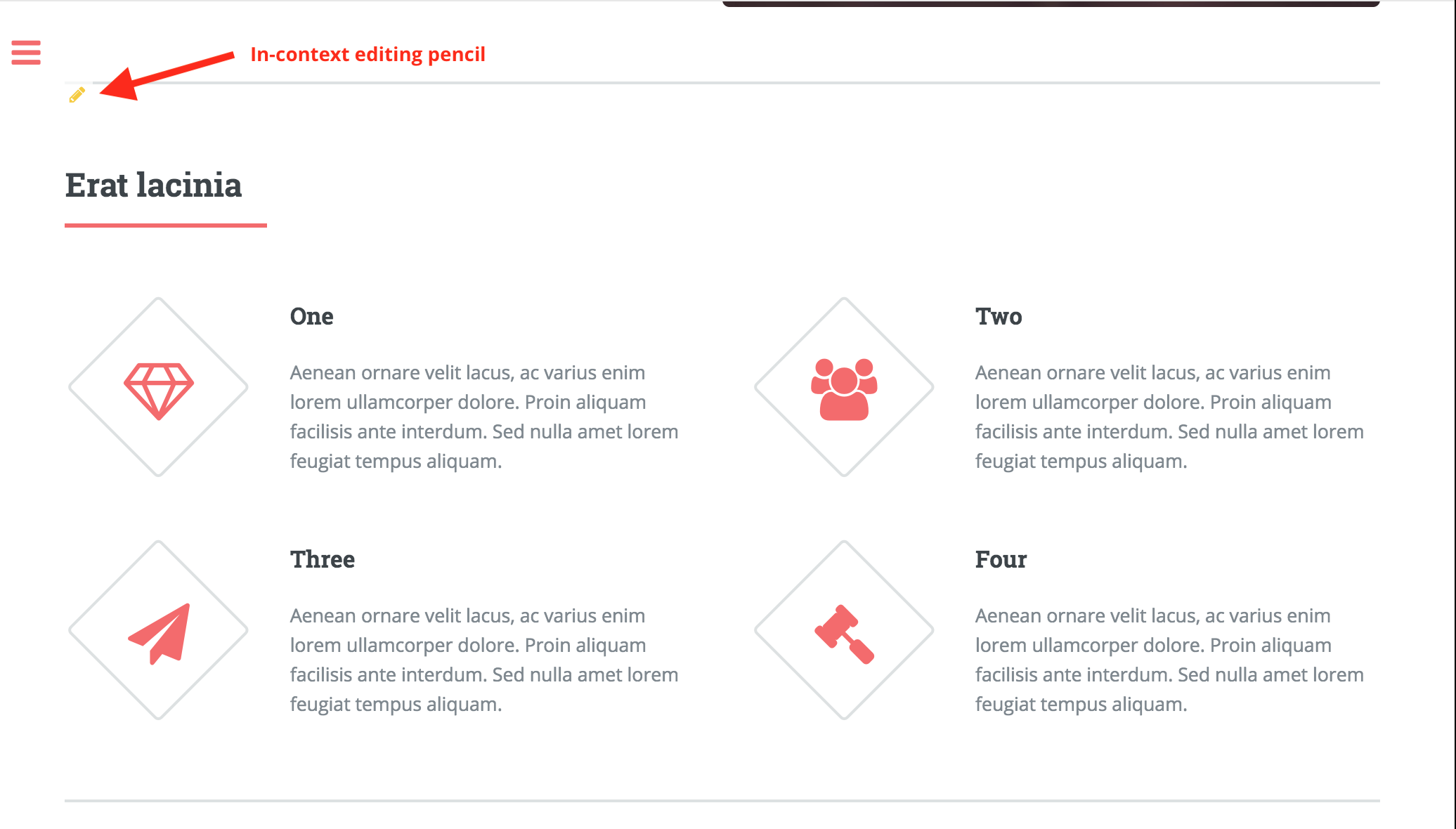 In context editing embedded content not enabled example