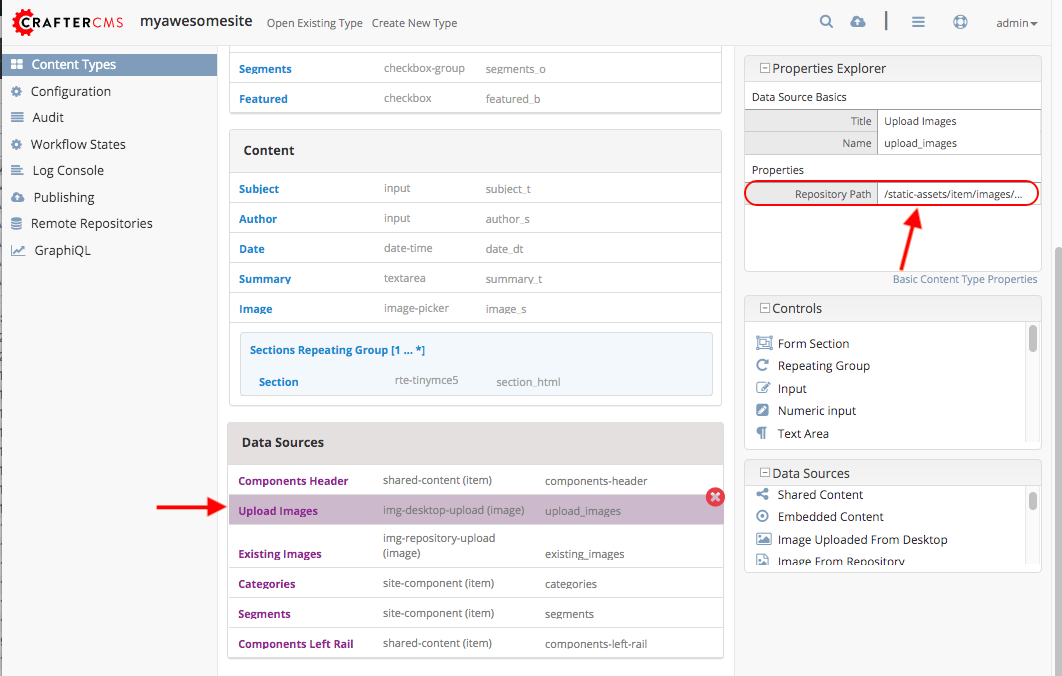 Modeling content for item specific dependencies