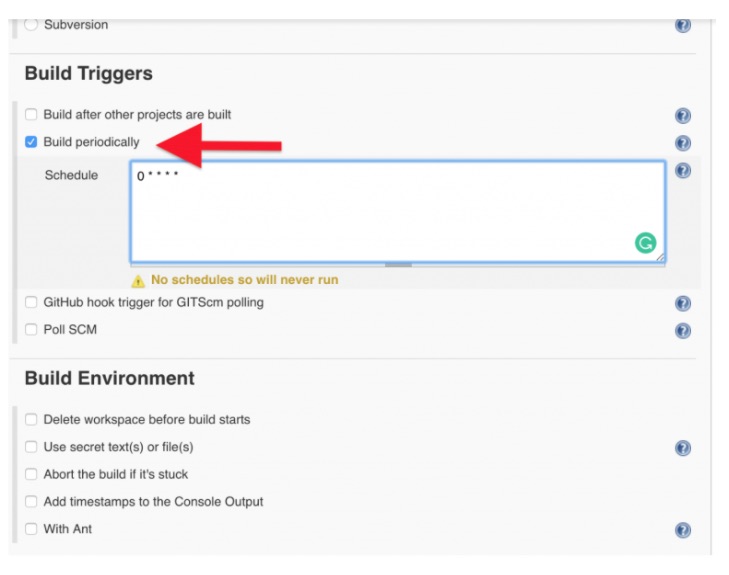 Developer Workflow - Jenkins Build Triggers