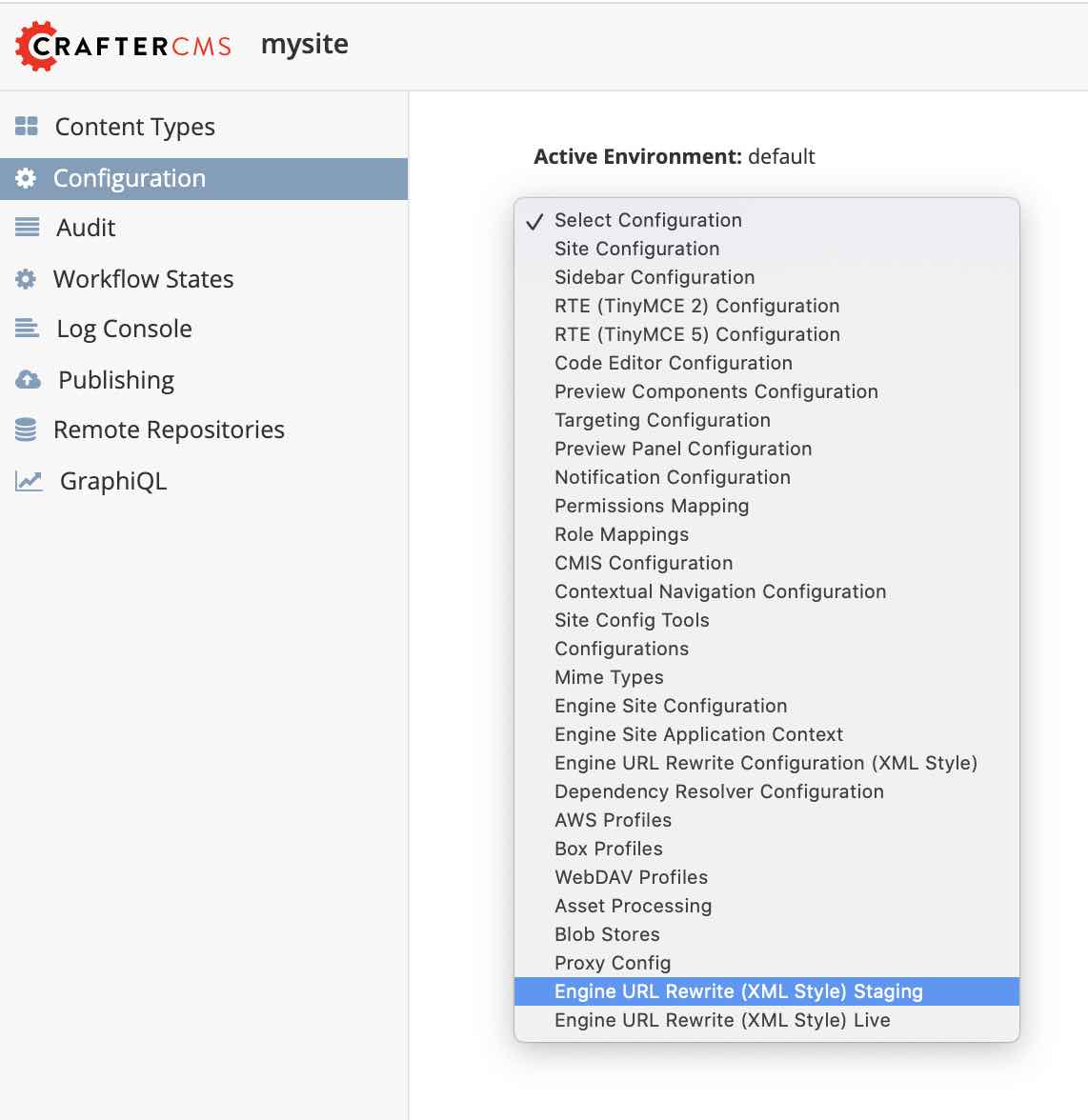 Multi-target Configuration - New configuration files added to dropdown list