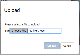 Static Assets - Upload File Dialog