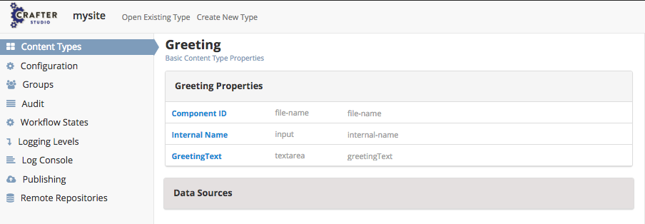 Components in RTE - Create component content type :align: center