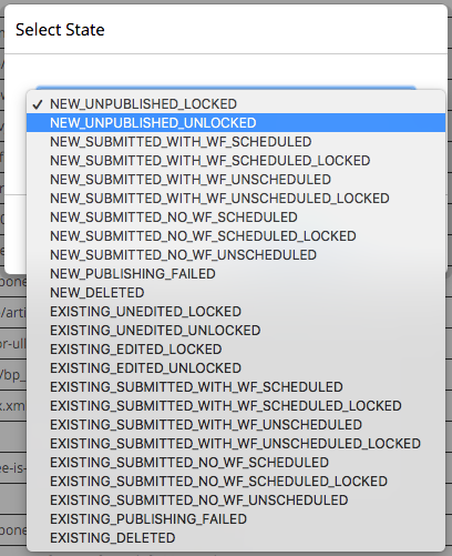 Site Admin - Site Config Available Workflow States