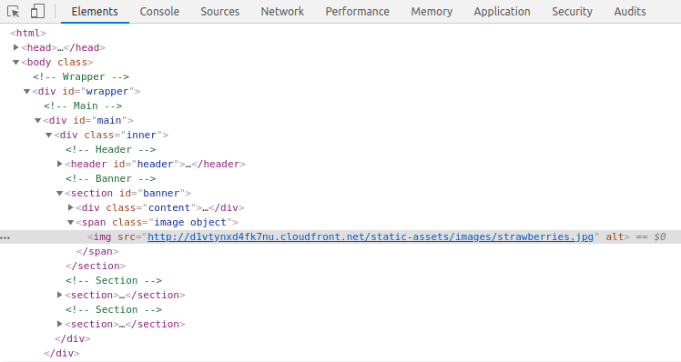 Serverless Site - Static Asset Inspect