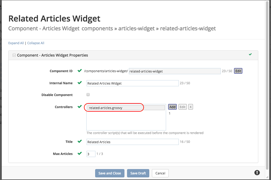 Targeting - Open Component Related Articles