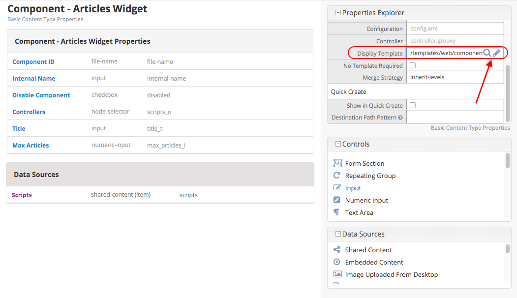 Template Component Bind View to Template