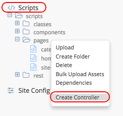 Template Create Controller