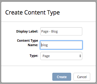 Template Create New Type Dialog