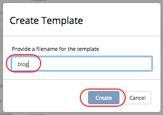 Template FTL Create Template Dialog