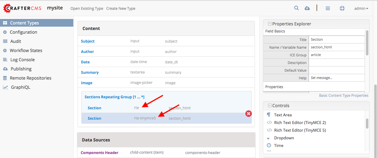 How-Tos - Upgrade RTE to TinyMCE 5 step 2