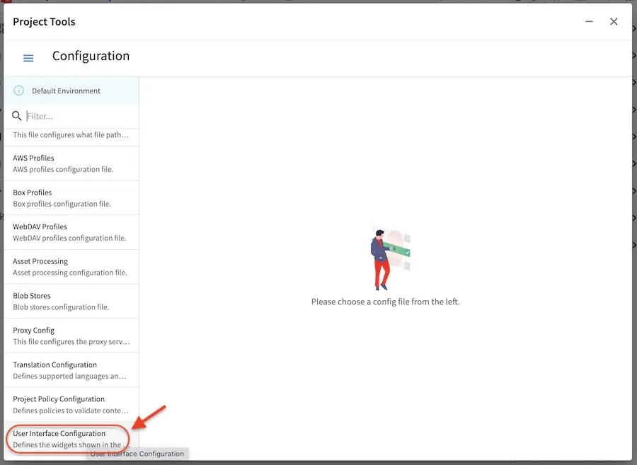 Configurations - Open User Interface Configuration