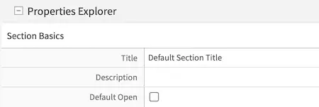 Form Control Form Section Example