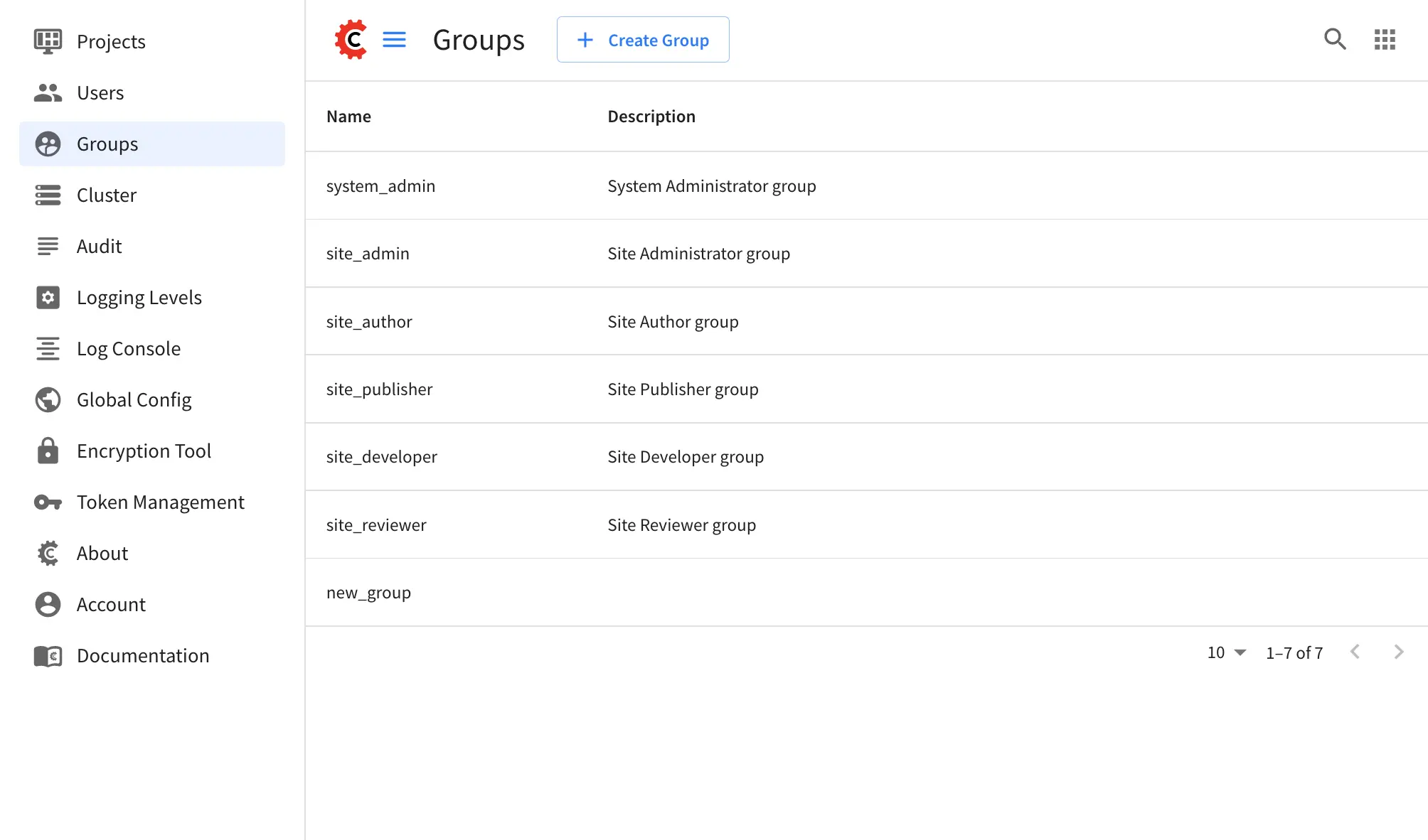 Groups Management