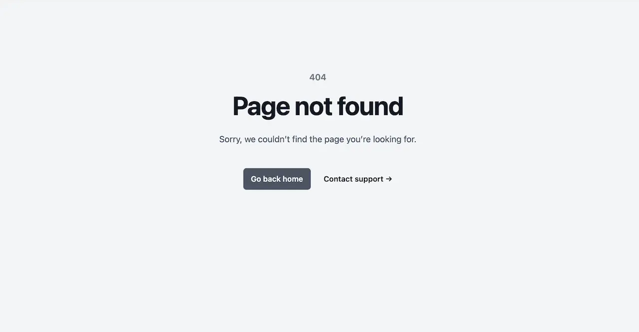 Default CrafterCMS 404 Not Found Error Page