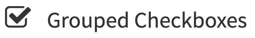 Form Controls - Grouped Check Box