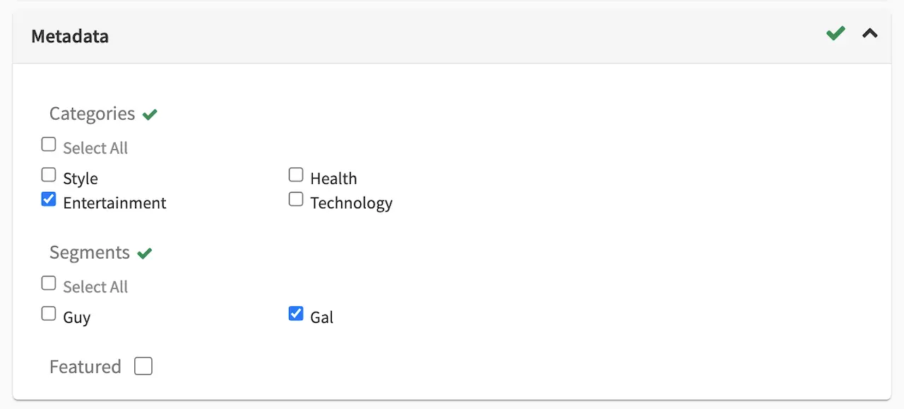 Form Control Form Section Example