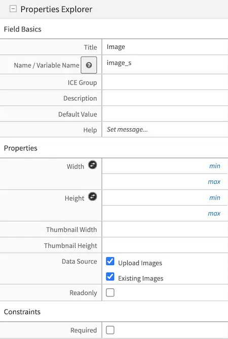 Form Control Image