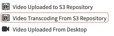 Source Control Video Transcoding from S3 Repository