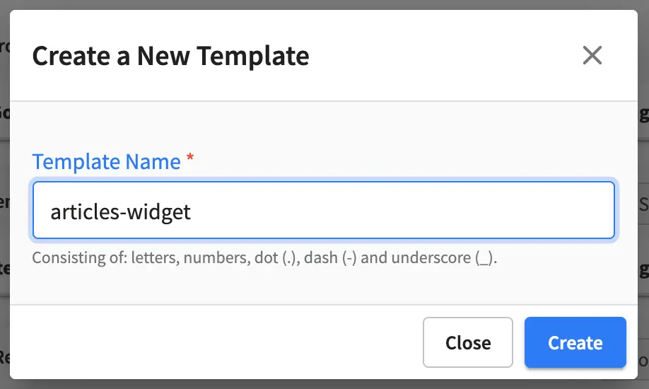 Template Component Controller