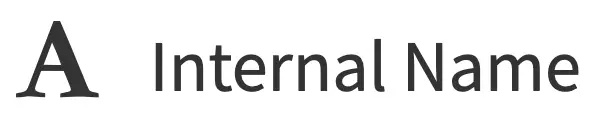Form Controls - Internal Name