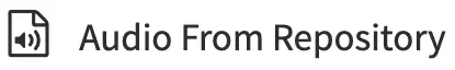 Form Data Sources - Audio from Repository