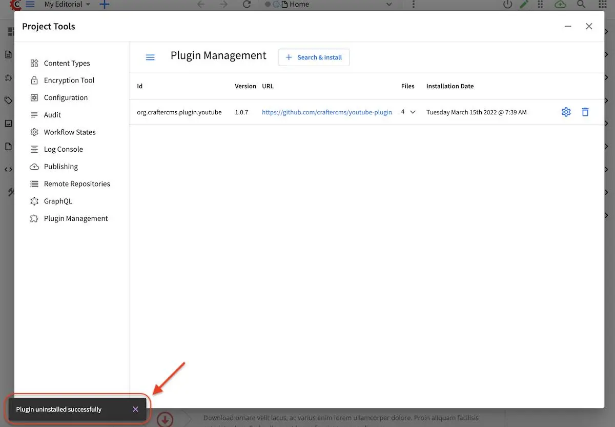 Plugin Management - CrafterCMS 4.5.1 documentation