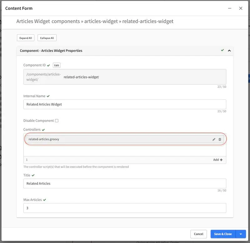 Targeting - Open Component Related Articles