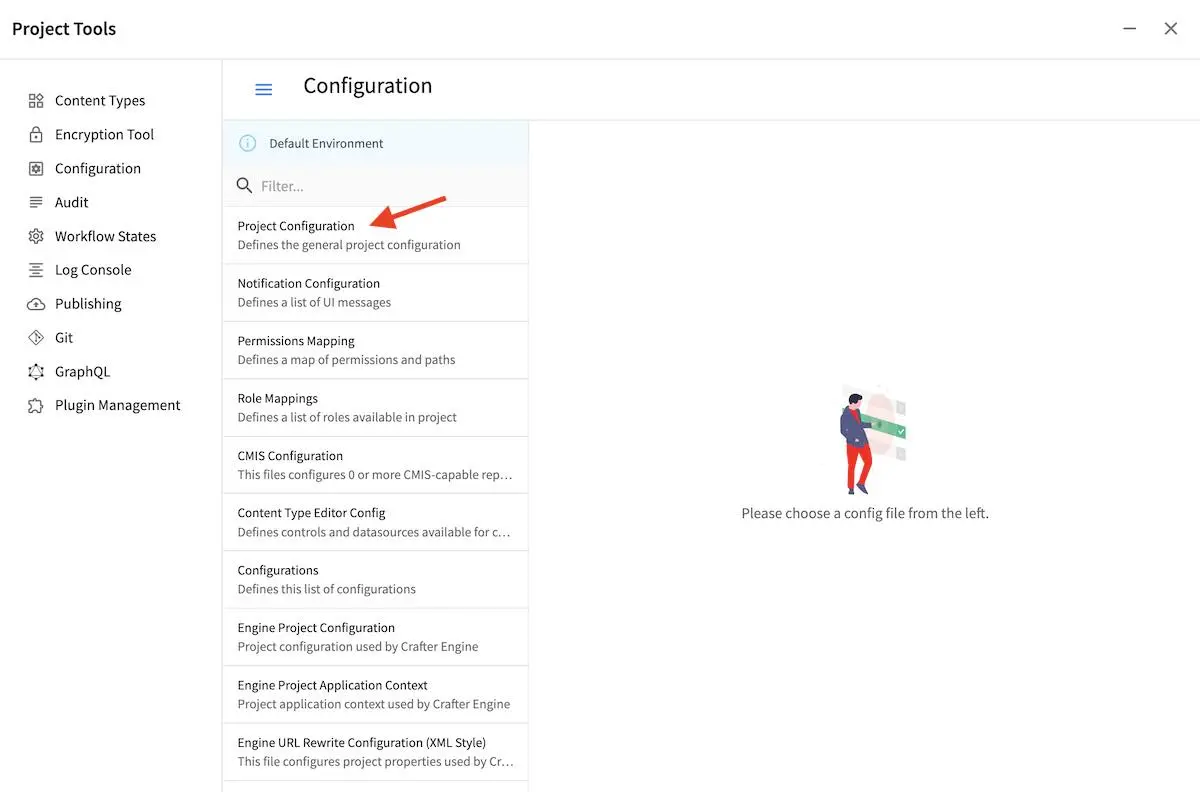 Configuration - Open "Project Configuration"