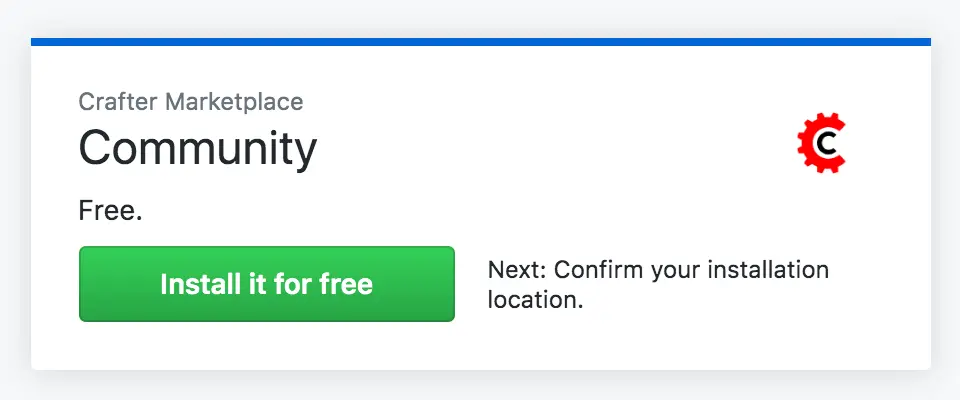 Crafter Marketplace GitHub App Installation