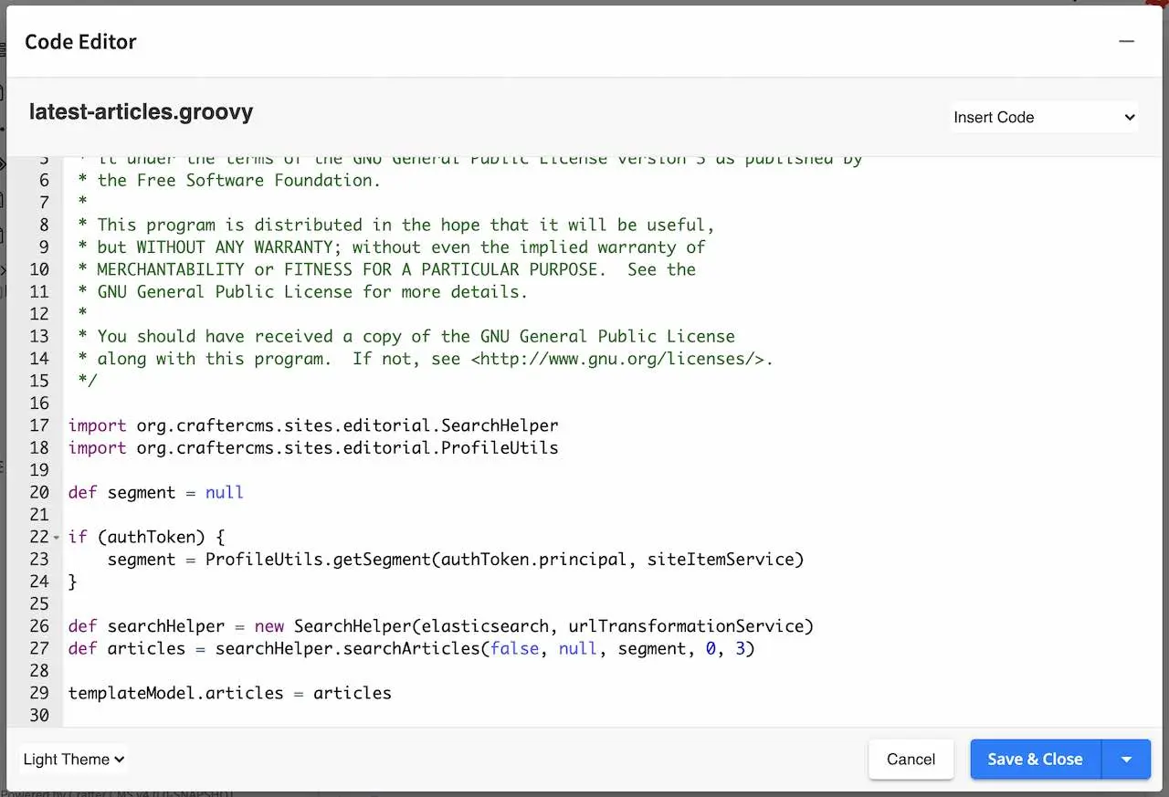 Template Dialog Create Controller