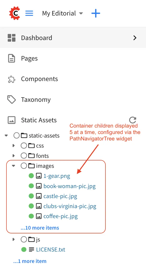 Configurations - User Interface Configuration PathNavigatorTree Widget Limit